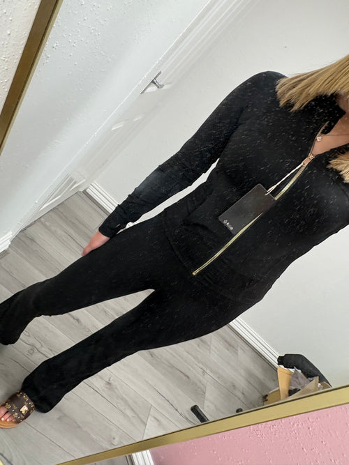 VERITY GOLD ZIP UP GYM SET