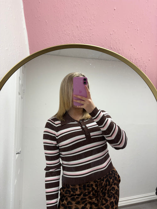 HAZEL STRIPE KNITTED TOP