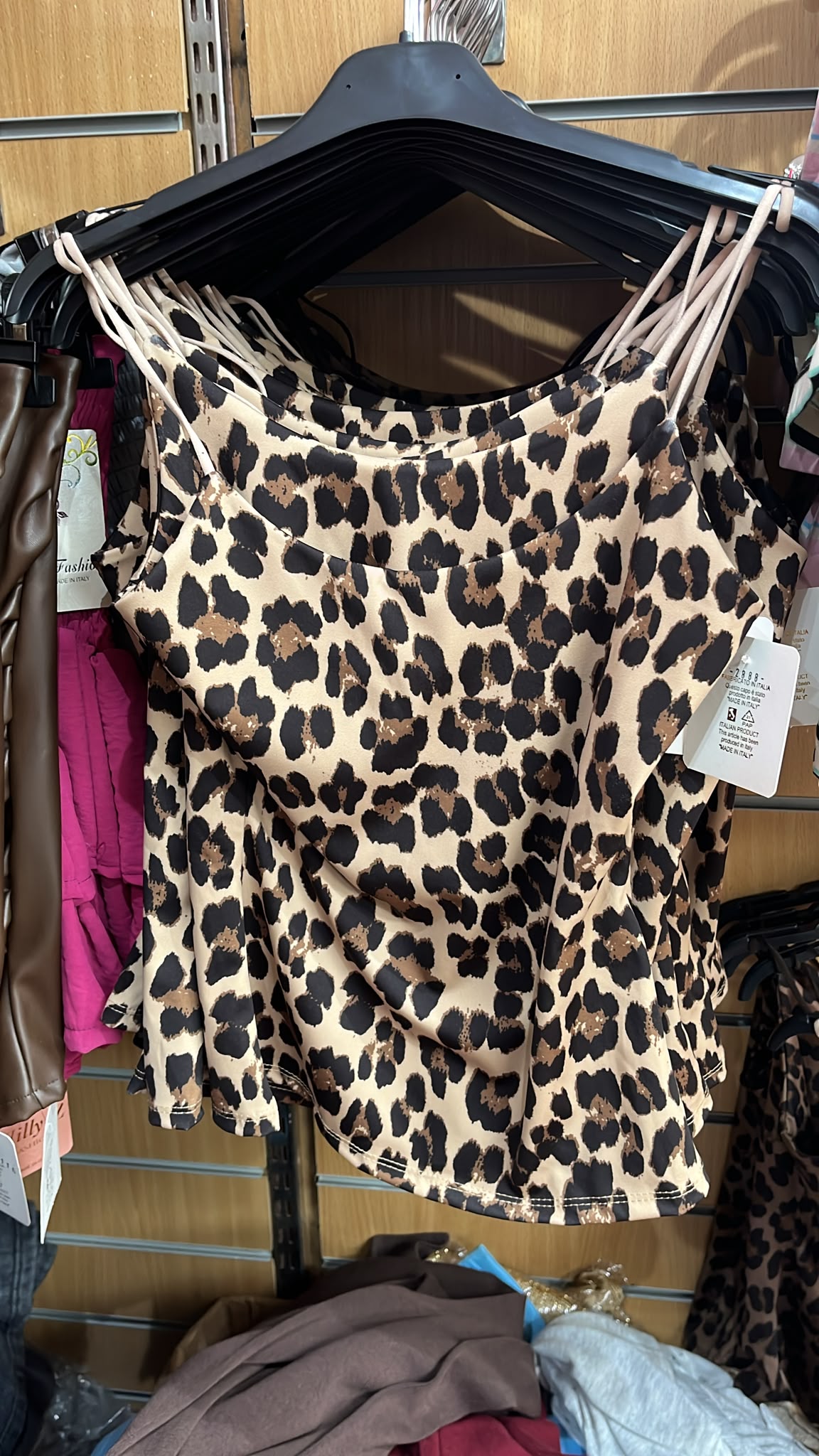 ELVIE LEOPARD VEST TOP