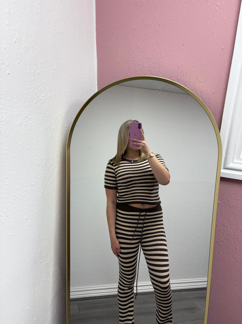 CELESTE STRIPE KNITTED SET