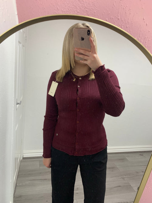 WREN BUTTON UP KNITTED TOP