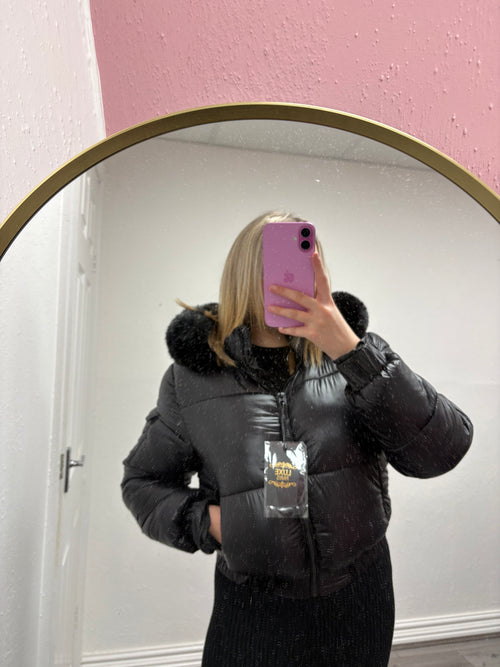 AURORA PADDED FUR COAT