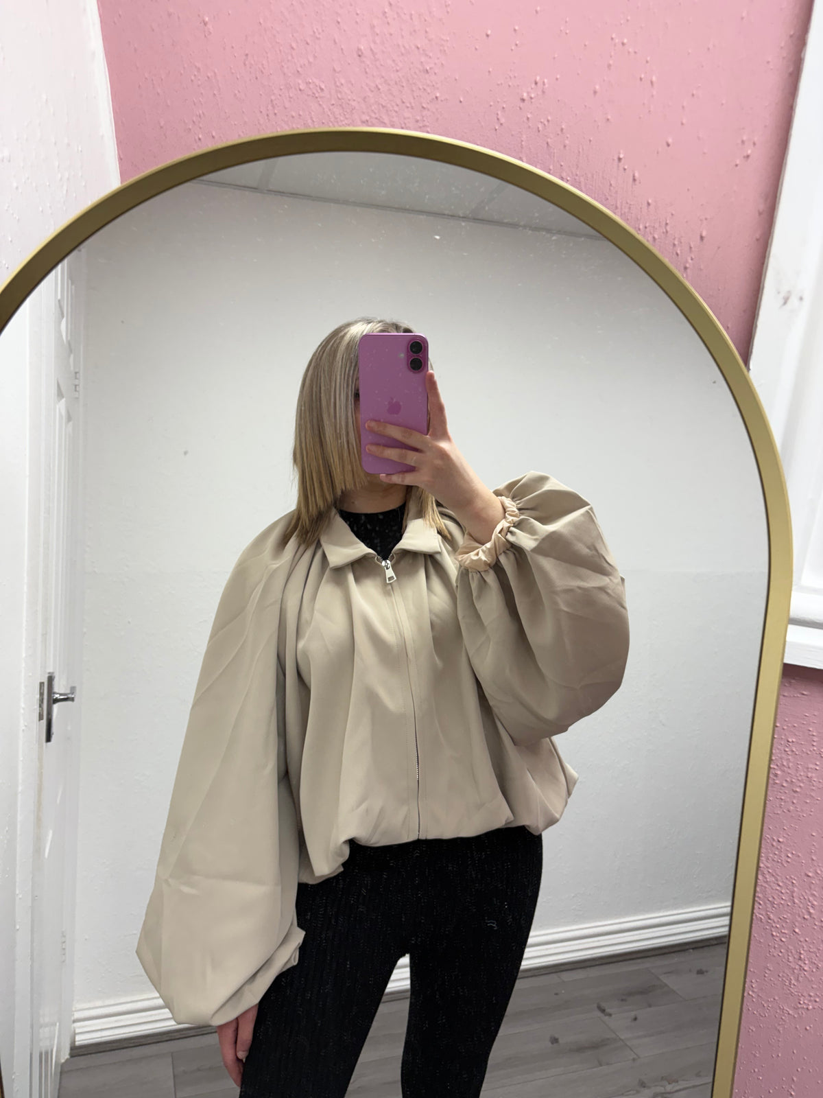Clara Bubble Hem Sleeve Jacket