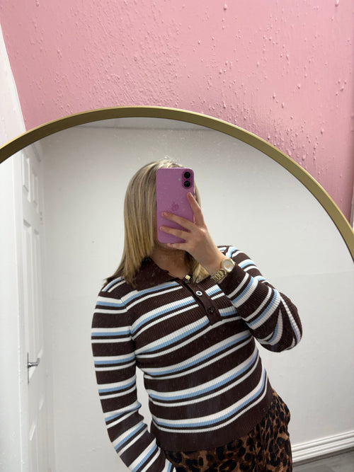 HAZEL STRIPE KNITTED TOP