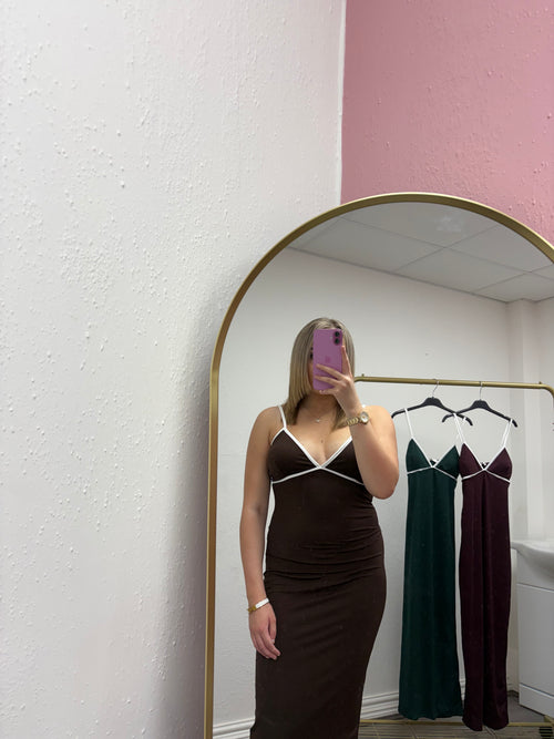 VIOLET CONTRAST DRESS