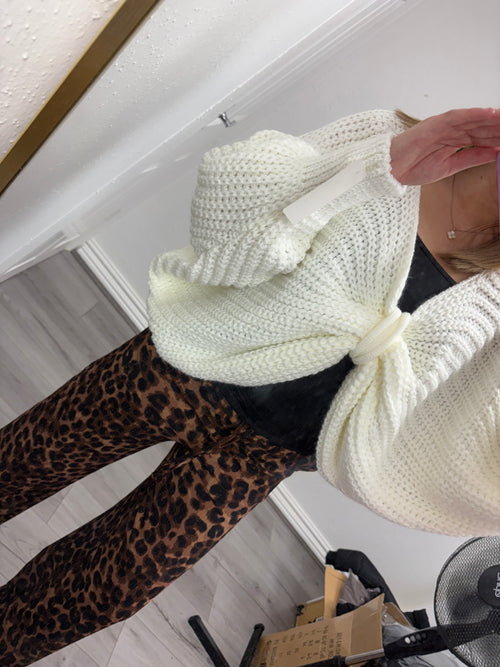 KENNEDY KNITTED BOW JUMPER