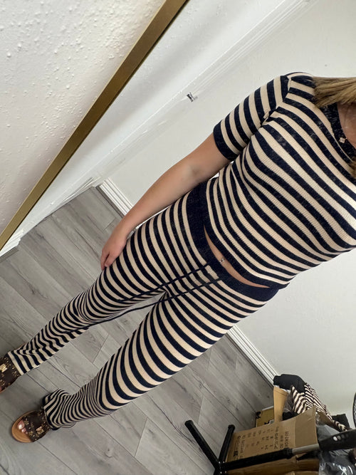 CELESTE STRIPE KNITTED SET