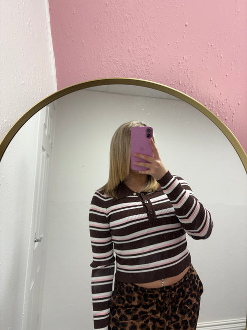 HAZEL STRIPE KNITTED TOP