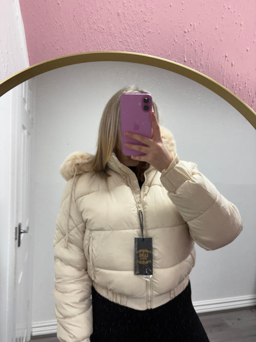 AURORA PADDED FUR COAT