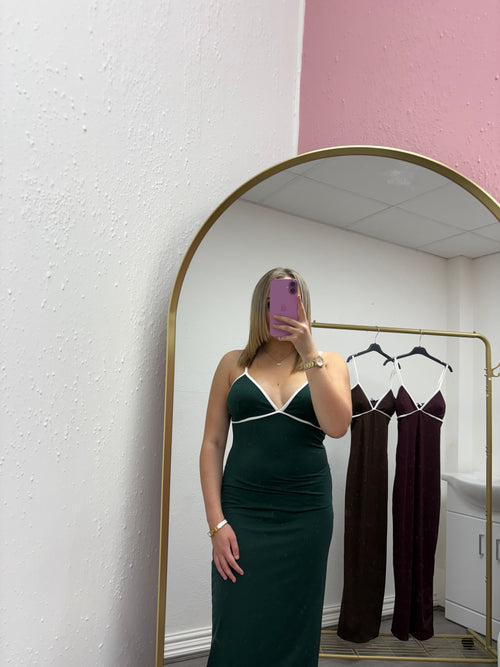 VIOLET CONTRAST DRESS