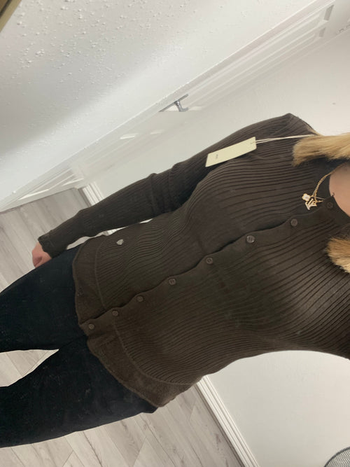 WREN BUTTON UP KNITTED TOP