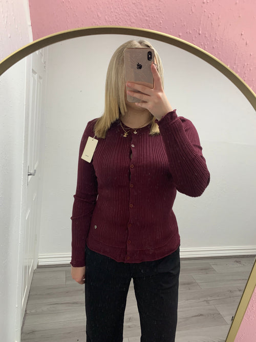WREN BUTTON UP KNITTED TOP