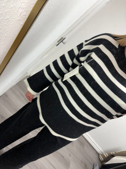 DAPHNE STRIPE KNITTED SET