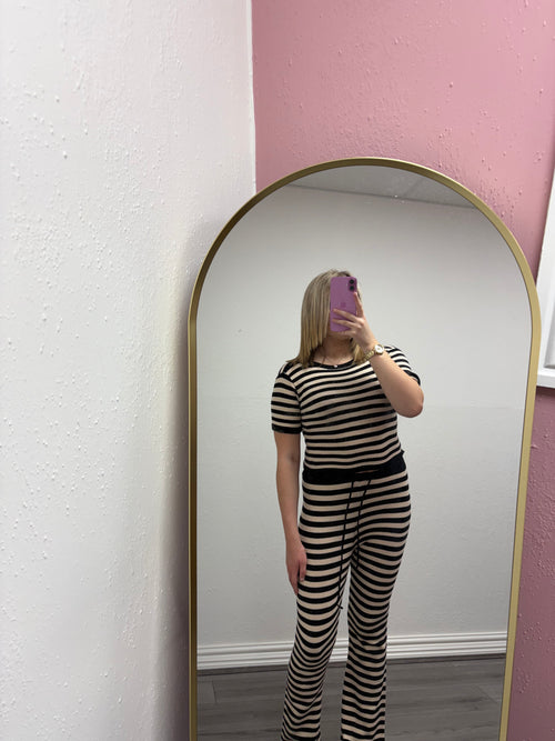 CELESTE STRIPE KNITTED SET