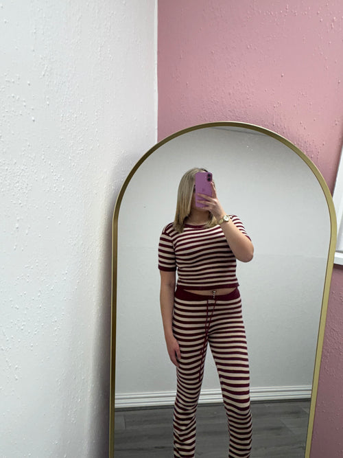 CELESTE STRIPE KNITTED SET