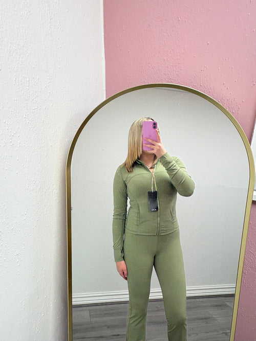 VERITY GOLD ZIP UP GYM SET