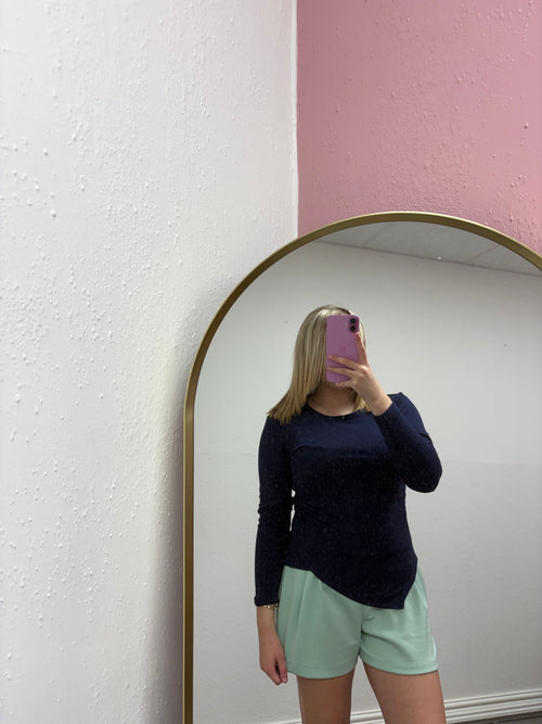 ASTRID FLEECE ASYMMETRICAL TOP