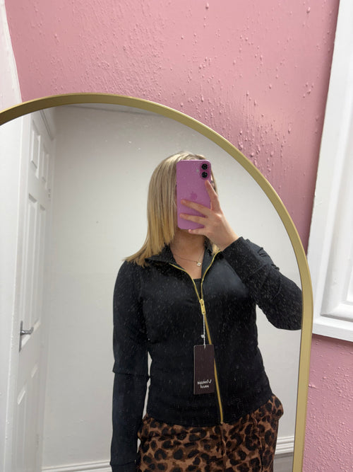 QUINN GOLD ZIP UP JACKET