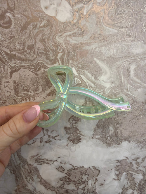 3D Bow Hair Claw Clips for Women, High-End Large Shark Clips