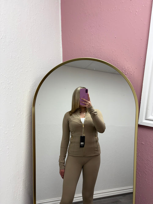 AMORA GOLD ZIP UP SET