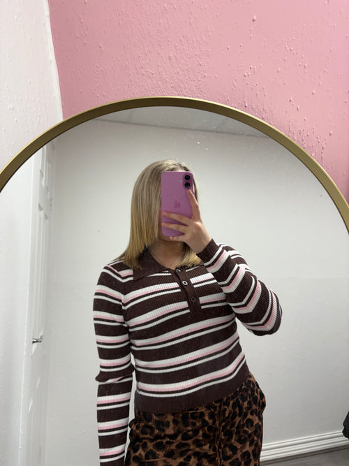 HAZEL STRIPE KNITTED TOP