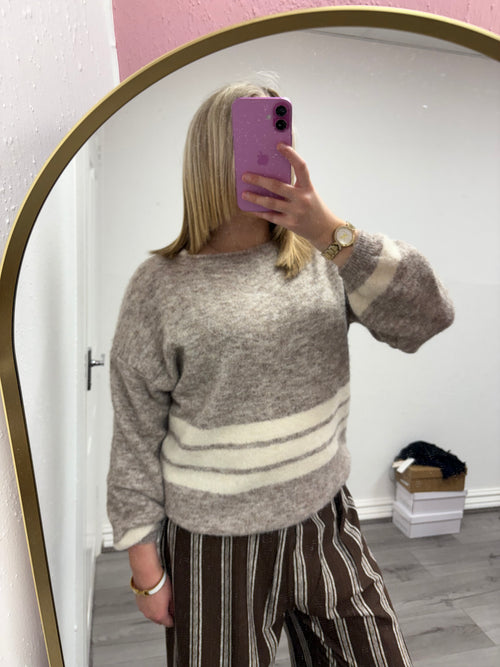 DENISE STRIPE KNITTED JUMPER