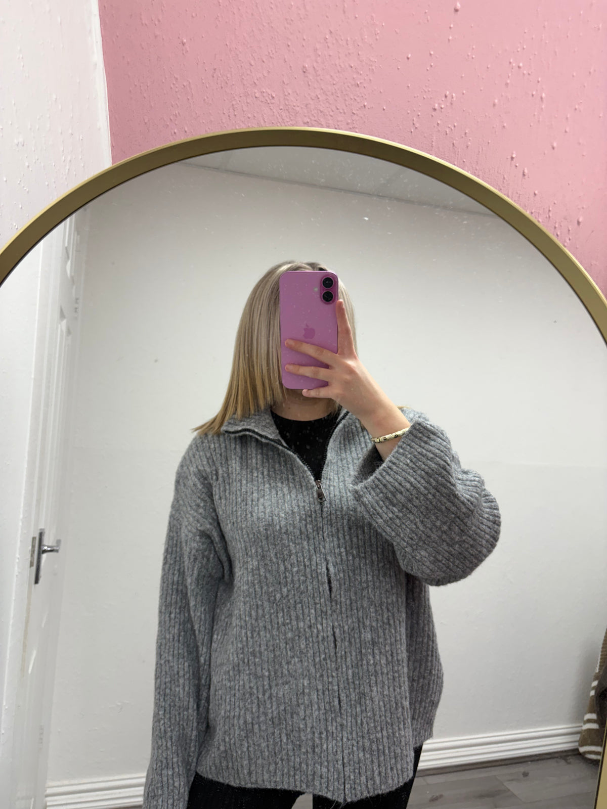 Eva Zip Up Knit Jacket