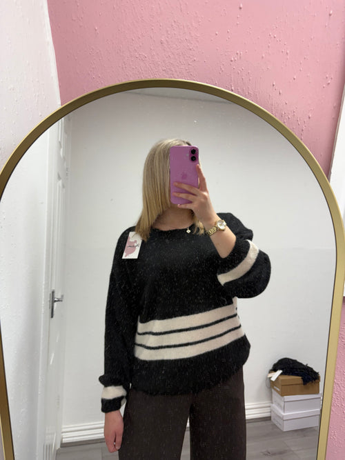 DENISE STRIPE KNITTED JUMPER