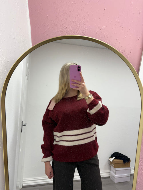 DENISE STRIPE KNITTED JUMPER