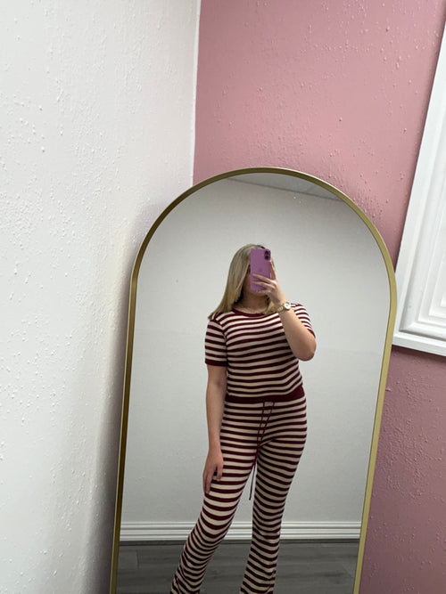 CELESTE STRIPE KNITTED SET