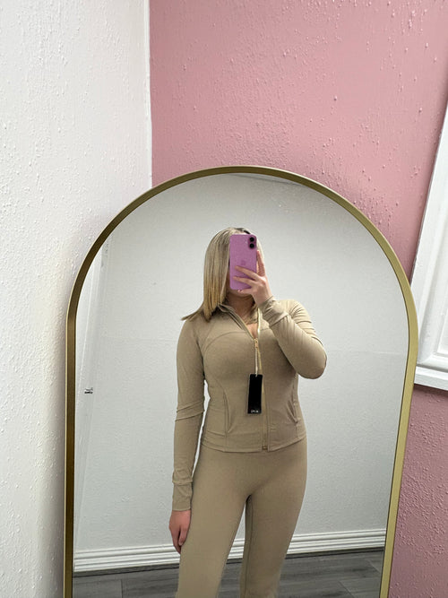 VERITY GOLD ZIP UP GYM SET