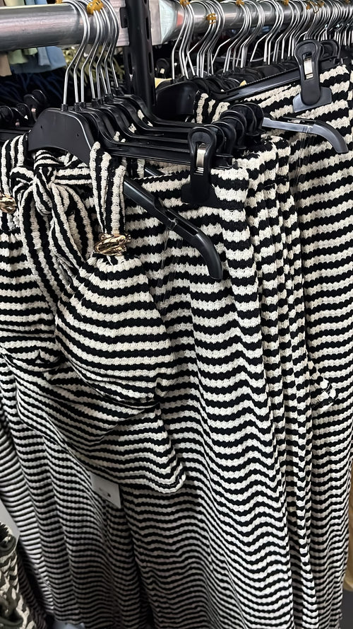 LUNA STRIPE HALTERNECK SET