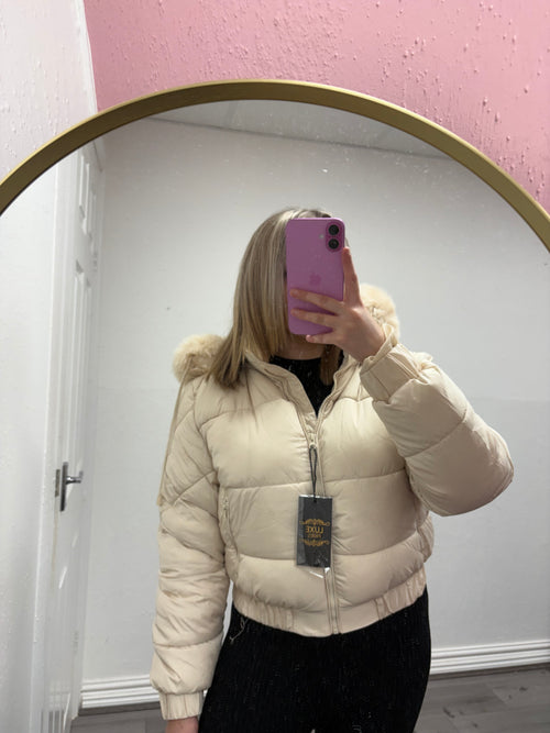AURORA PADDED FUR COAT