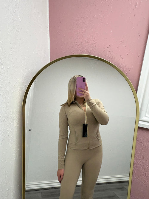 VERITY GOLD ZIP UP GYM SET