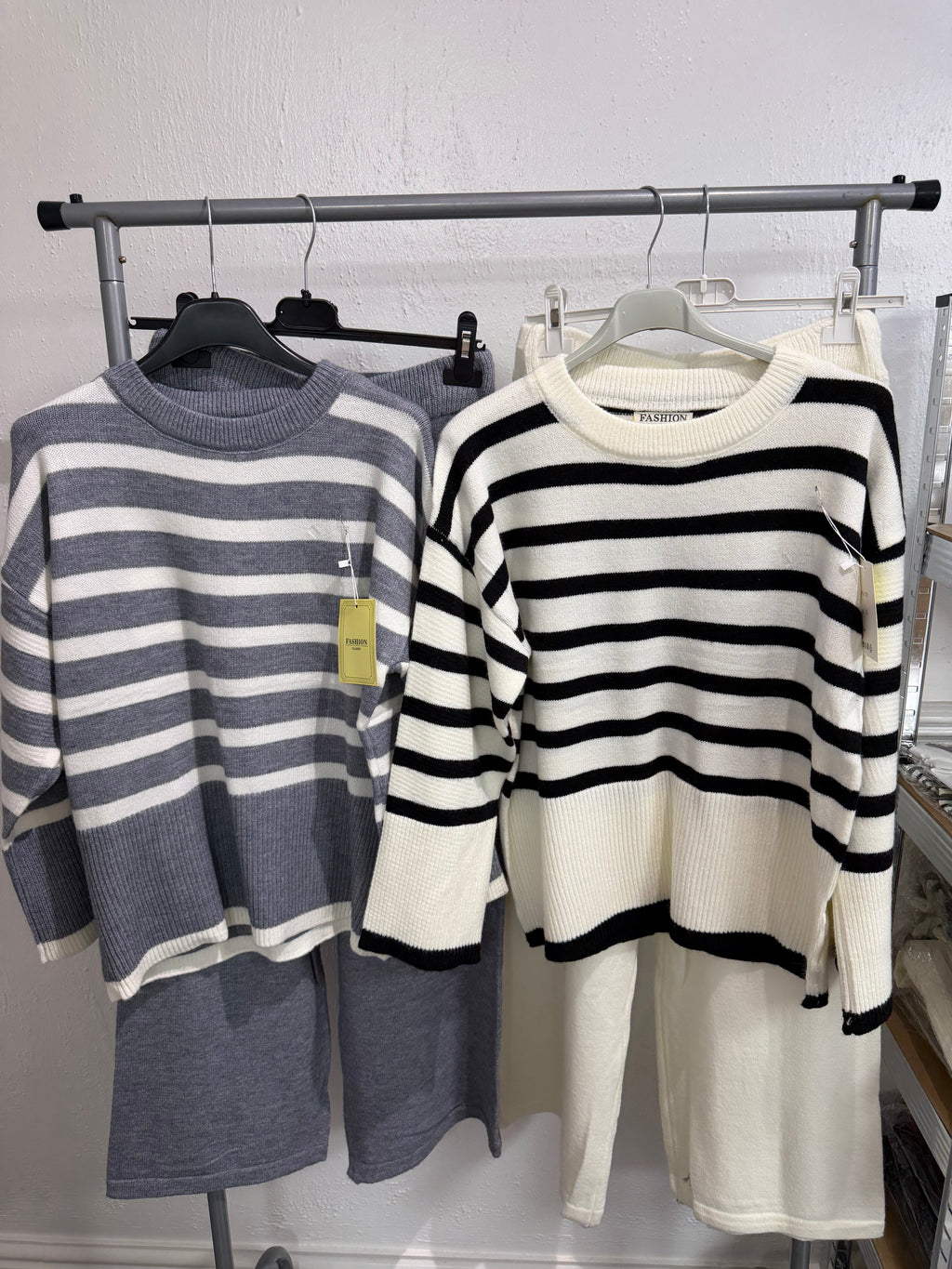 Beth Stripe Knitted Set