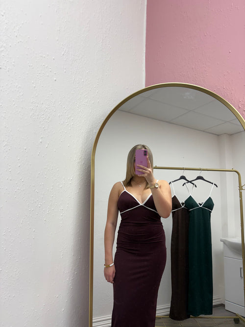 VIOLET CONTRAST DRESS