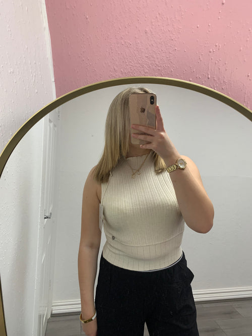 NICO KNITTED HIGH NECK TOP