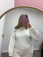 HARLOW RUCHED KNITTED JUMPER