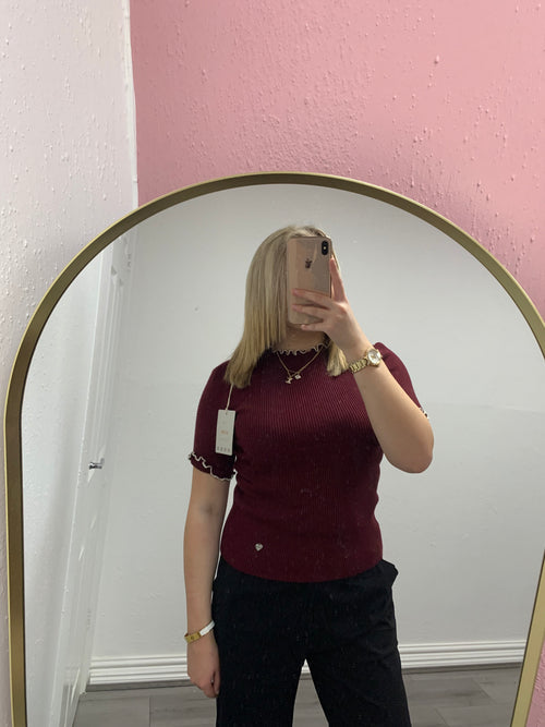 REMY FRILL KNITTED TOP