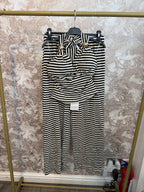 LUNA STRIPE HALTERNECK SET