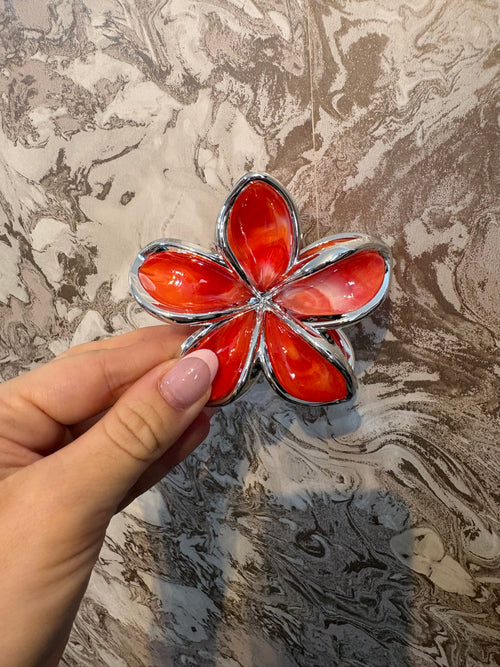 LARGE FLOWER HAIR CLIPS