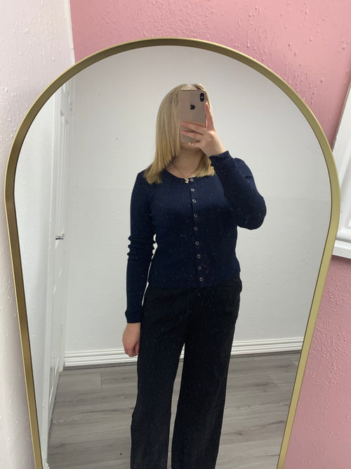 NYLA BUTTON UP TOP