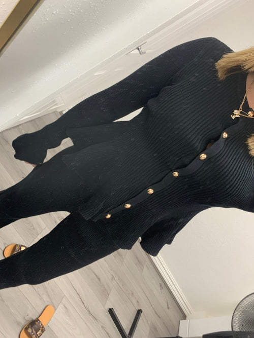 KENNEDY FRILL BUTTON UP LOUNGE SET