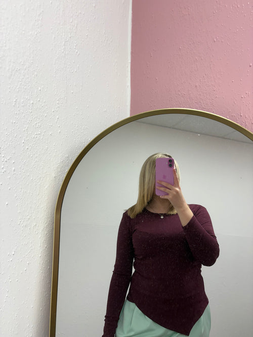 ASTRID FLEECE ASYMMETRICAL TOP