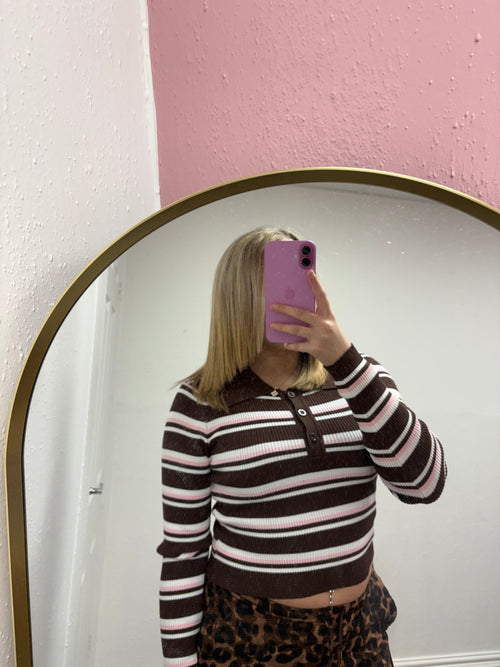 HAZEL STRIPE KNITTED TOP