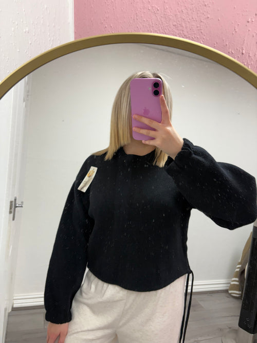 HARLOW RUCHED KNITTED JUMPER