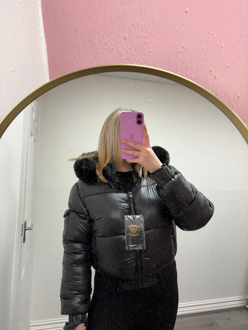 AURORA PADDED FUR COAT