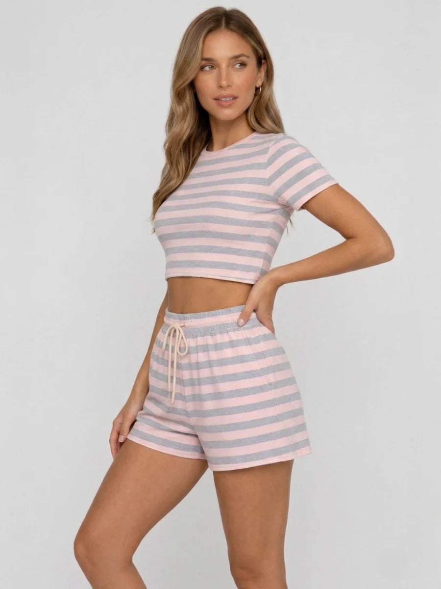 BLAIR STRIPED SHORT SET