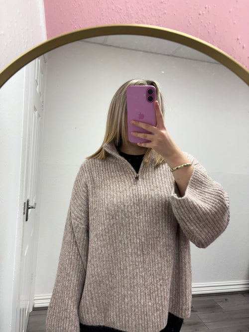 EVA ZIP UP KNIT JACKET