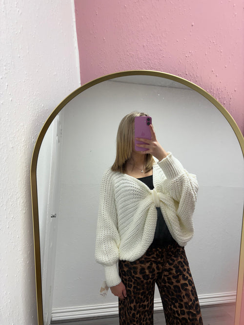 KENNEDY KNITTED BOW JUMPER
